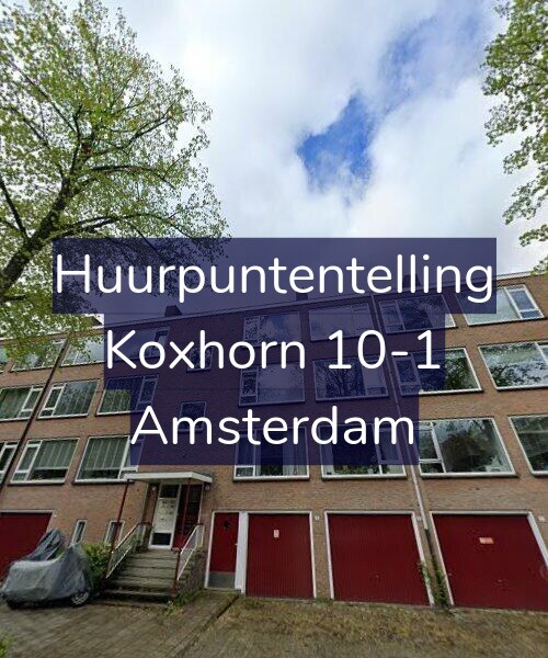 Foto gevel Huurpuntentelling voor Koxhorn 10-1, Amsterdam