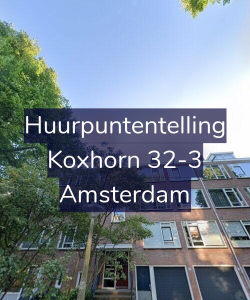 Foto gevel Huurpuntentelling voor Koxhorn 32-3, Amsterdam