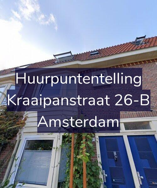 Foto gevel Huurpuntentelling voor Kraaipanstraat 26-B, Amsterdam