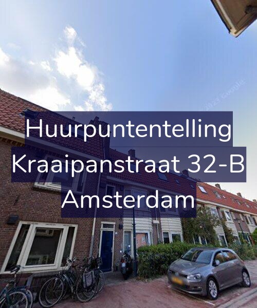 Foto gevel Huurpuntentelling voor Kraaipanstraat 32-B, Amsterdam