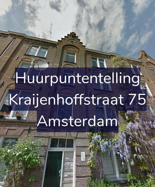 Foto gevel Huurpuntentelling voor Kraijenhoffstraat 75, Amsterdam