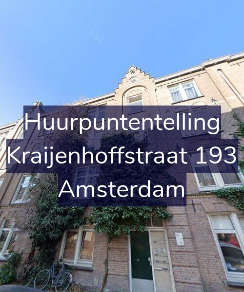 Foto gevel Huurpuntentelling voor Kraijenhoffstraat 193, Amsterdam