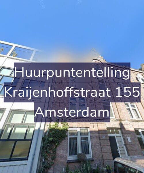 Foto gevel Huurpuntentelling voor Kraijenhoffstraat 155, Amsterdam