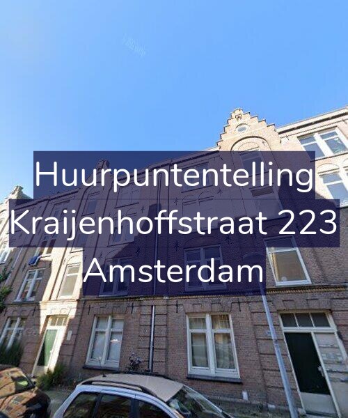 Foto gevel Huurpuntentelling voor Kraijenhoffstraat 223, Amsterdam