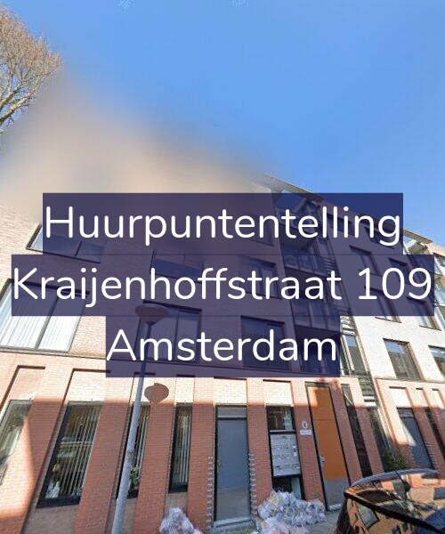 Foto gevel Huurpuntentelling voor Kraijenhoffstraat 109, Amsterdam
