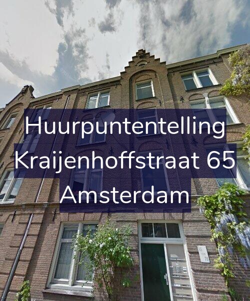Foto gevel Huurpuntentelling voor Kraijenhoffstraat 65, Amsterdam