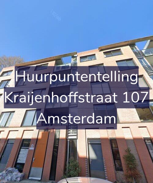 Foto gevel Huurpuntentelling voor Kraijenhoffstraat 107, Amsterdam