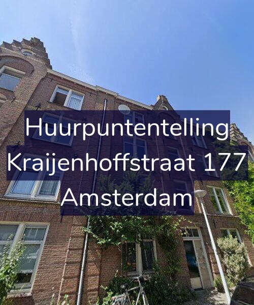 Foto gevel Huurpuntentelling voor Kraijenhoffstraat 177, Amsterdam