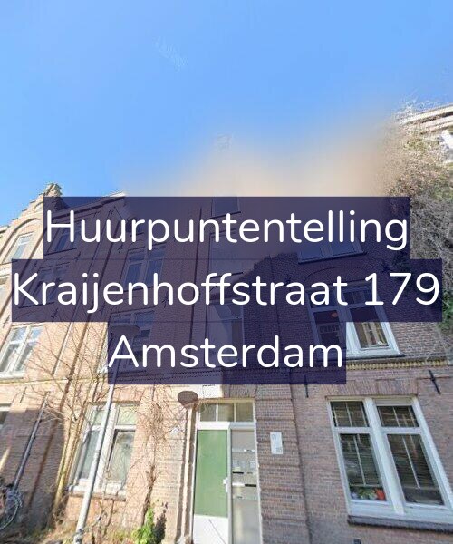 Foto gevel Huurpuntentelling voor Kraijenhoffstraat 179, Amsterdam