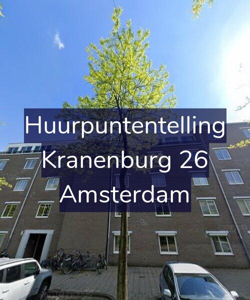 Foto gevel Huurpuntentelling voor Kranenburg 26, Amsterdam