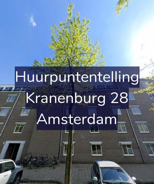 Foto gevel Huurpuntentelling voor Kranenburg 28, Amsterdam