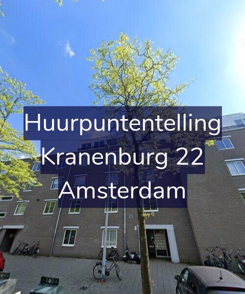 Foto gevel Huurpuntentelling voor Kranenburg 22, Amsterdam