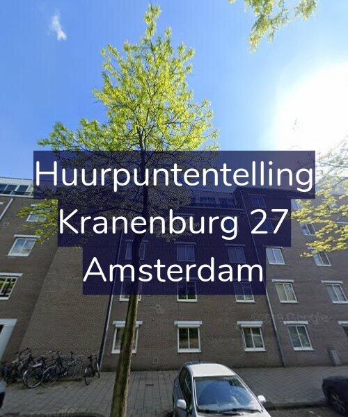 Foto gevel Huurpuntentelling voor Kranenburg 27, Amsterdam