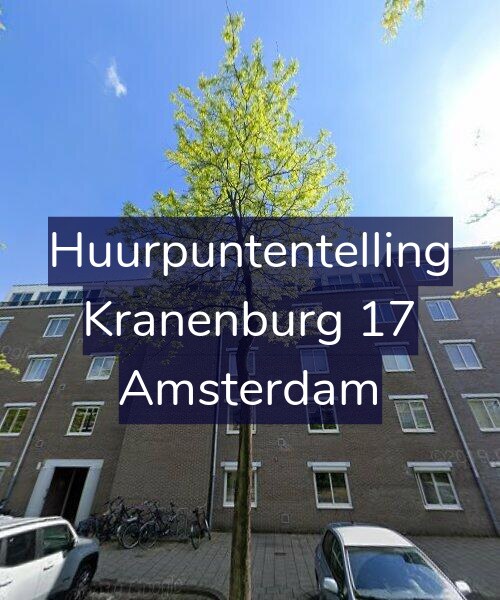Foto gevel Huurpuntentelling voor Kranenburg 17, Amsterdam