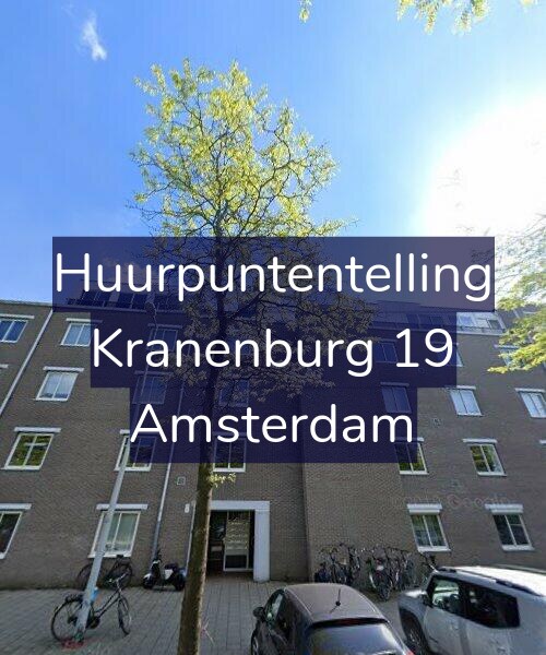 Foto gevel Huurpuntentelling voor Kranenburg 19, Amsterdam