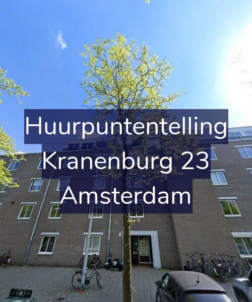 Foto gevel Huurpuntentelling voor Kranenburg 23, Amsterdam