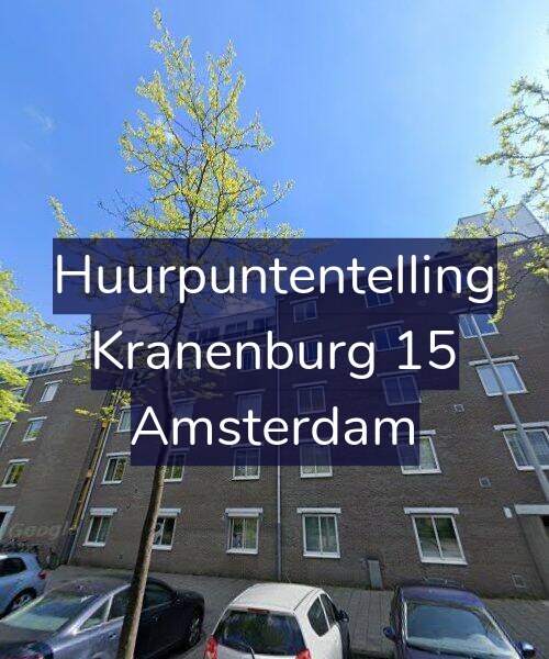 Foto gevel Huurpuntentelling voor Kranenburg 15, Amsterdam
