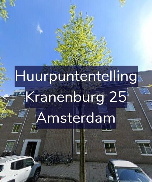 Foto gevel Huurpuntentelling voor Kranenburg 25, Amsterdam