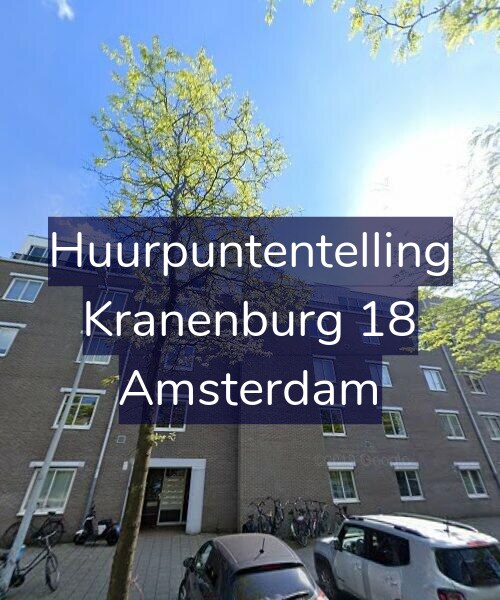 Foto gevel Huurpuntentelling voor Kranenburg 18, Amsterdam