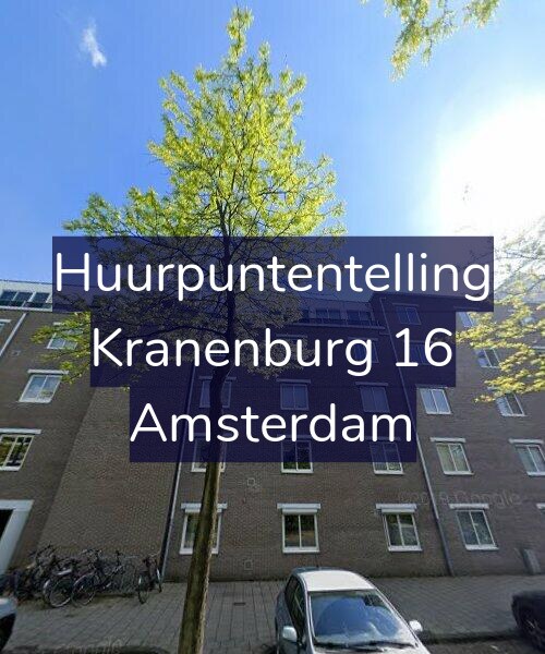 Foto gevel Huurpuntentelling voor Kranenburg 16, Amsterdam