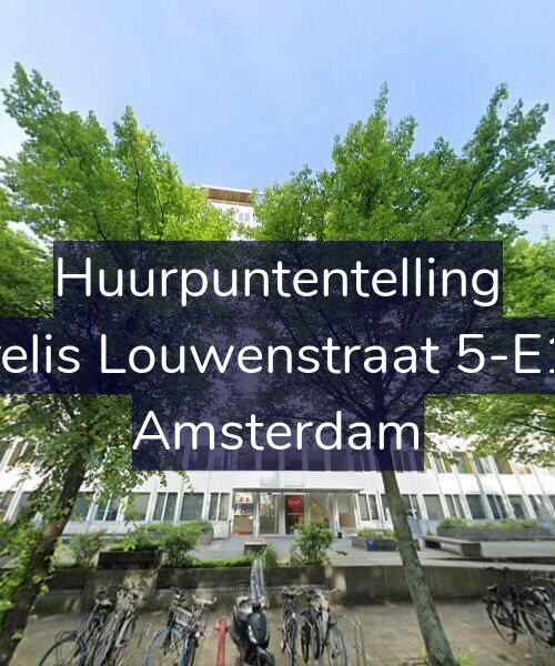 Foto gevel Huurpuntentelling voor Krelis Louwenstraat 5-E13, Amsterdam