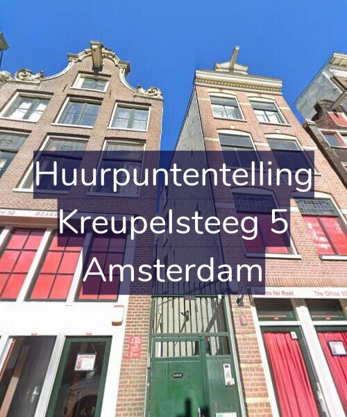 Foto gevel Huurpuntentelling voor Kreupelsteeg 5, Amsterdam