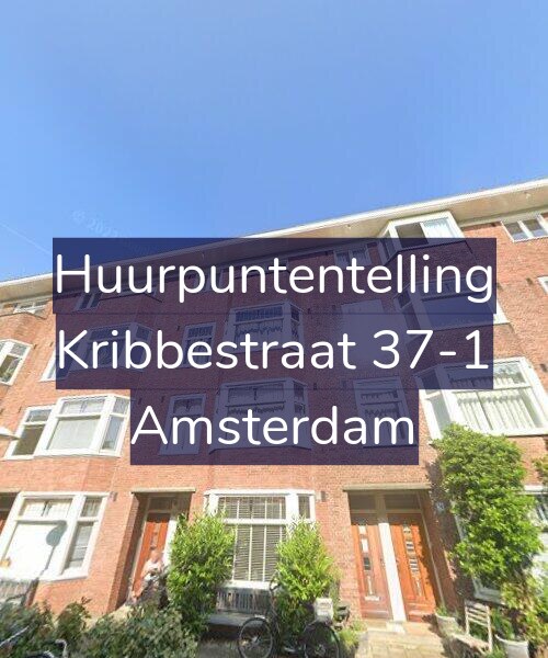 Foto gevel Huurpuntentelling voor Kribbestraat 37-1, Amsterdam