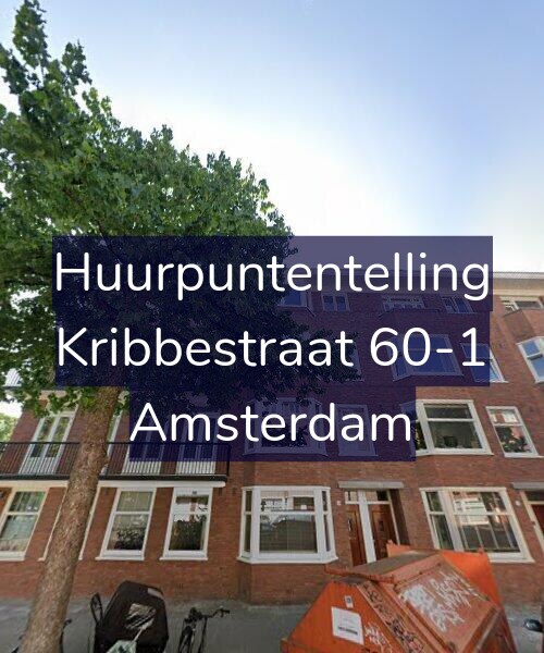 Foto gevel Huurpuntentelling voor Kribbestraat 60-1, Amsterdam