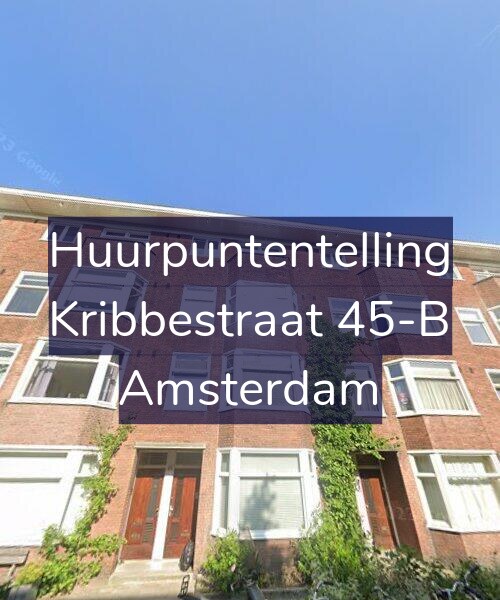 Foto gevel Huurpuntentelling voor Kribbestraat 45-B, Amsterdam