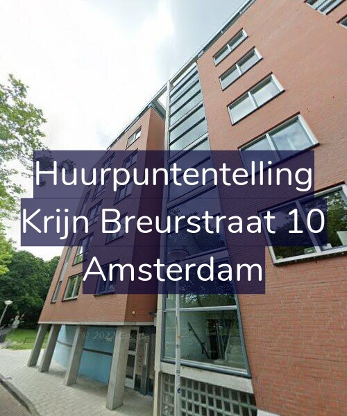 Foto gevel Huurpuntentelling voor Krijn Breurstraat 10, Amsterdam