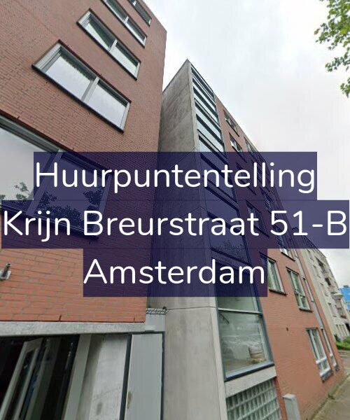 Foto gevel Huurpuntentelling voor Krijn Breurstraat 51-B, Amsterdam