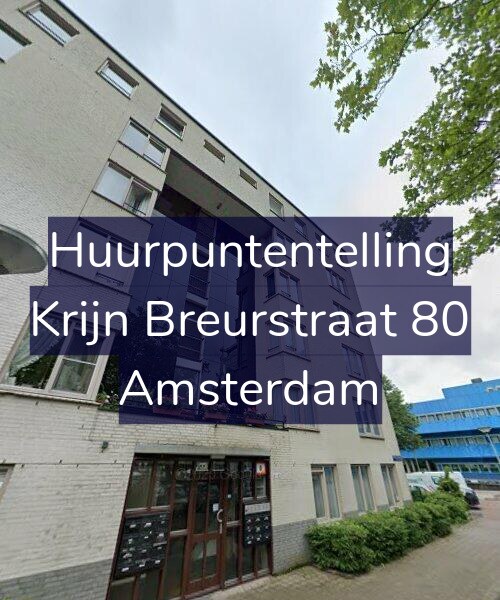 Foto gevel Huurpuntentelling voor Krijn Breurstraat 80, Amsterdam