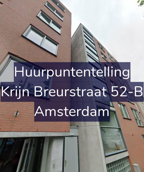 Foto gevel Huurpuntentelling voor Krijn Breurstraat 52-B, Amsterdam