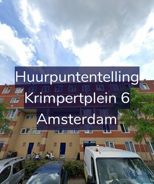 Foto gevel Huurpuntentelling voor Krimpertplein 6, Amsterdam