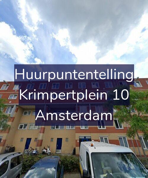 Foto gevel Huurpuntentelling voor Krimpertplein 10, Amsterdam
