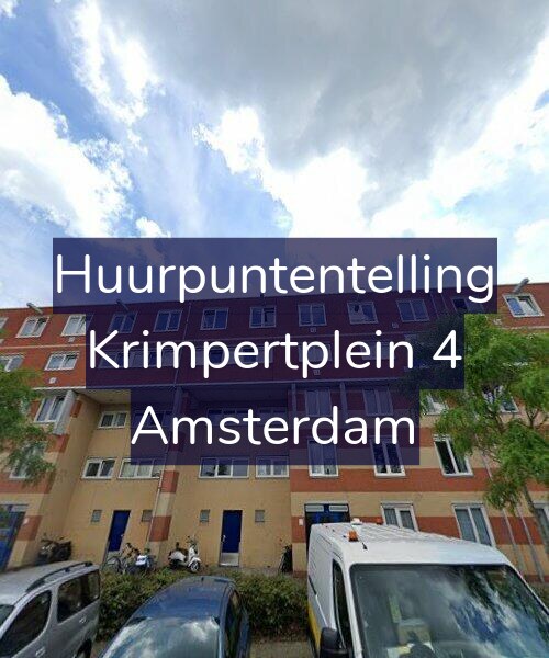 Foto gevel Huurpuntentelling voor Krimpertplein 4, Amsterdam