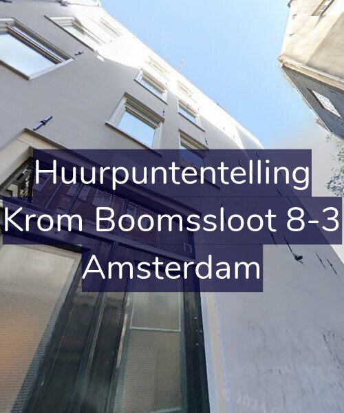Foto gevel Huurpuntentelling voor Krom Boomssloot 8-3, Amsterdam