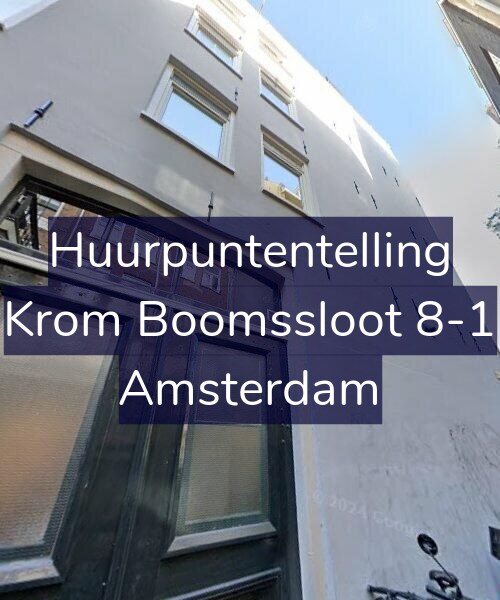 Foto gevel Huurpuntentelling voor Krom Boomssloot 8-1, Amsterdam