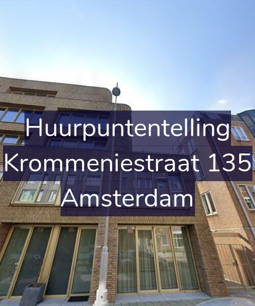Foto gevel Huurpuntentelling voor Krommeniestraat 135, Amsterdam