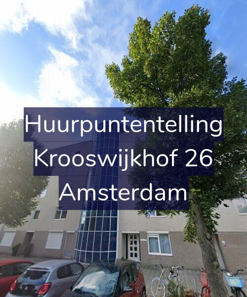 Foto gevel Huurpuntentelling voor Krooswijkhof 26, Amsterdam