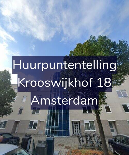 Foto gevel Huurpuntentelling voor Krooswijkhof 18, Amsterdam