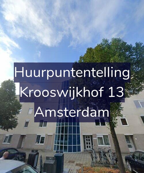 Foto gevel Huurpuntentelling voor Krooswijkhof 13, Amsterdam