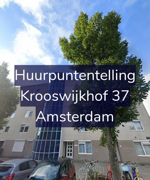Foto gevel Huurpuntentelling voor Krooswijkhof 37, Amsterdam