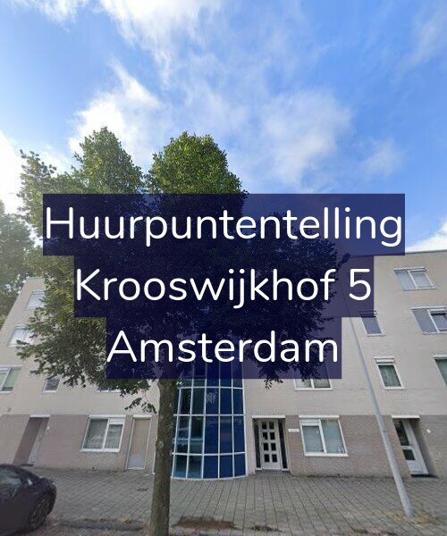 Foto gevel Huurpuntentelling voor Krooswijkhof 5, Amsterdam