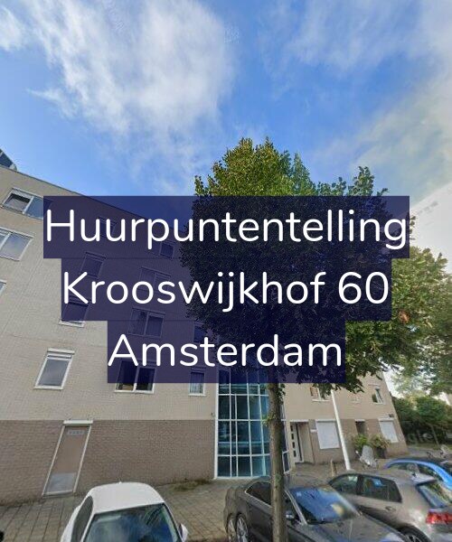 Foto gevel Huurpuntentelling voor Krooswijkhof 60, Amsterdam