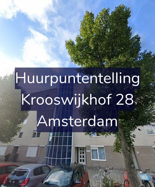 Foto gevel Huurpuntentelling voor Krooswijkhof 28, Amsterdam