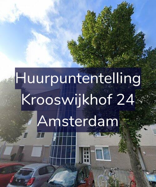 Foto gevel Huurpuntentelling voor Krooswijkhof 24, Amsterdam