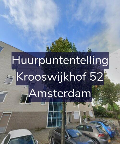 Foto gevel Huurpuntentelling voor Krooswijkhof 52, Amsterdam