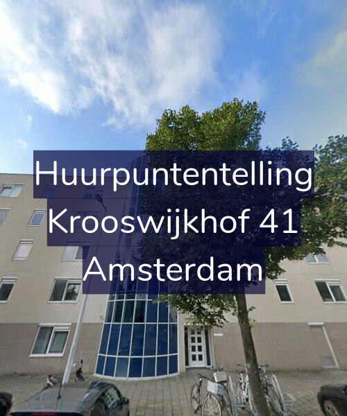 Foto gevel Huurpuntentelling voor Krooswijkhof 41, Amsterdam