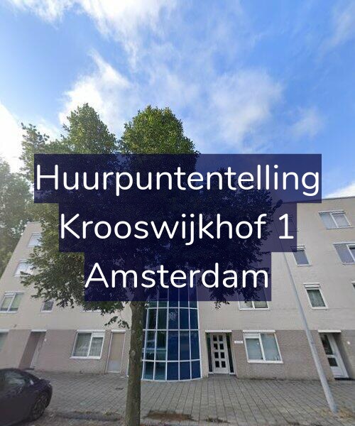 Foto gevel Huurpuntentelling voor Krooswijkhof 1, Amsterdam